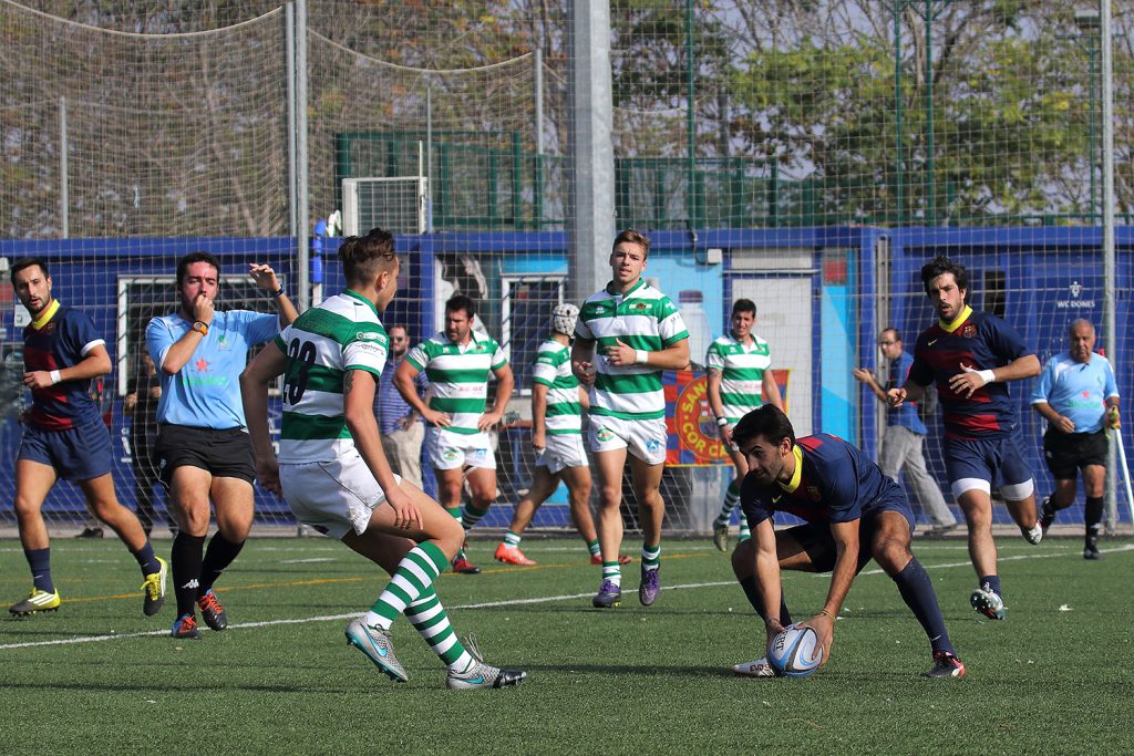 Pol Pla en el partit davant del Senor Independiente Rugby - Imatges Edu Rois