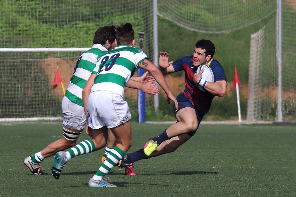 Joan Losada en el partit davant del Senor Independiente Rugby - Imatges Edu Rois